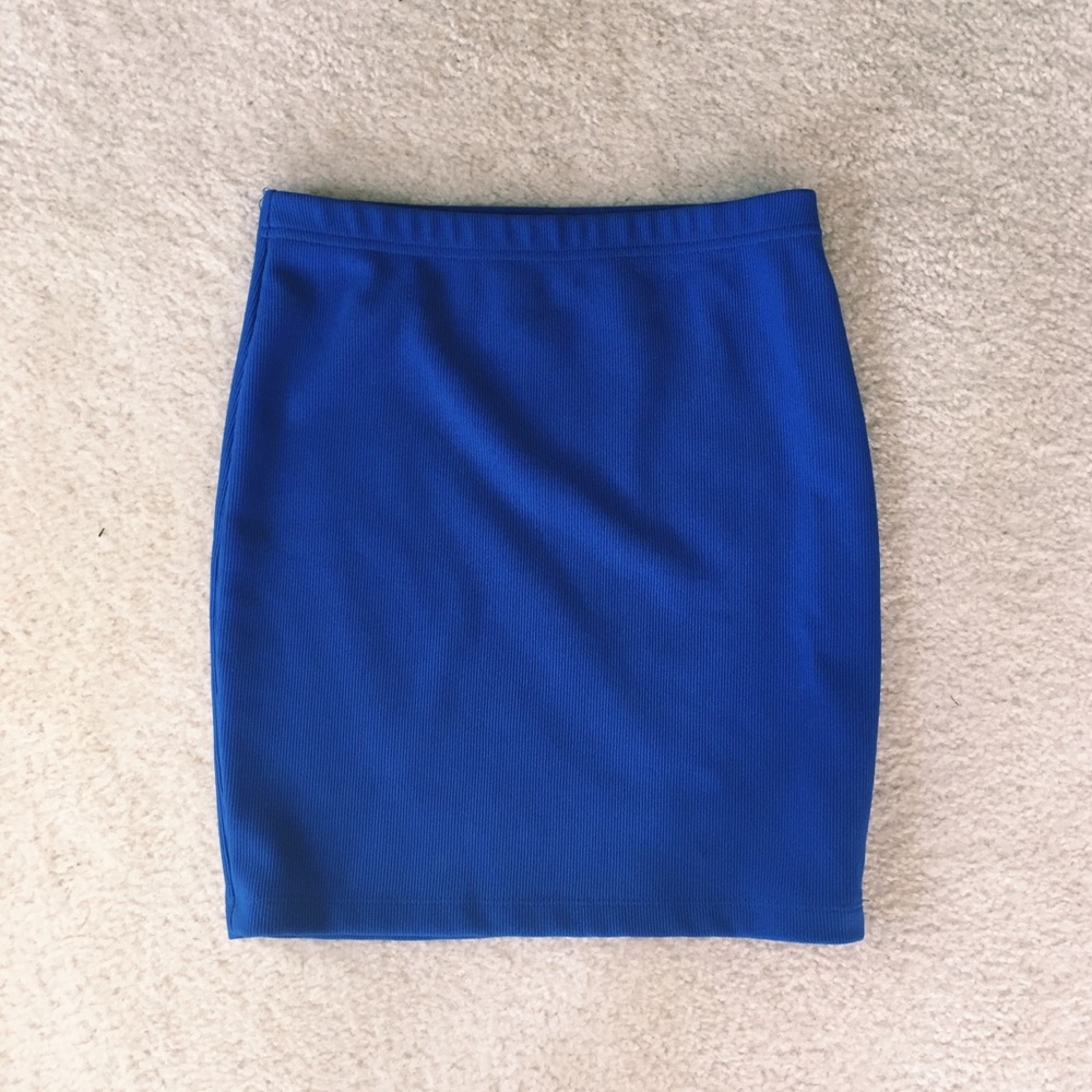 Blue Bodycon Skirt